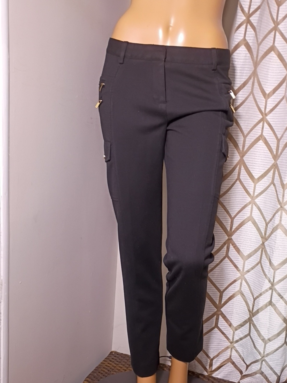 Tory Burch‎ Black Ankle Cargo Pants